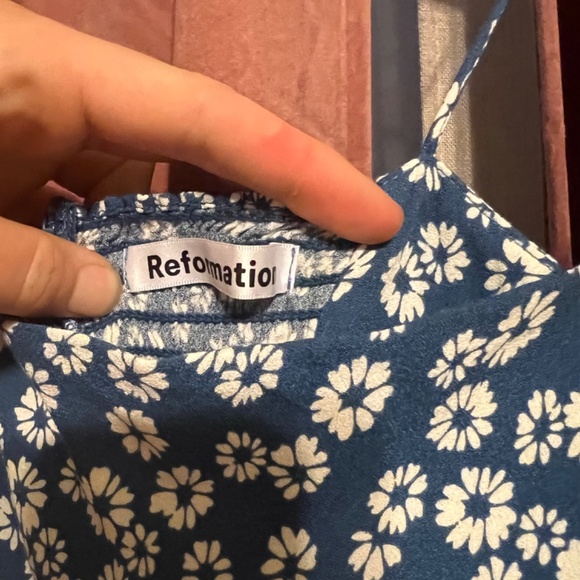 Reformation Presley Mini Dress in Dana - Picture 6 of 8